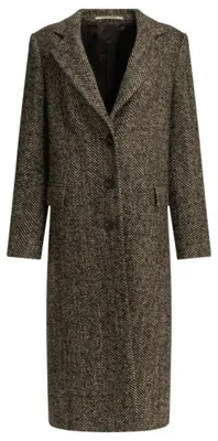 Imagen del producto de Abrigo largo de lana de la marca TAGLIATORE, color marrón, talla 42