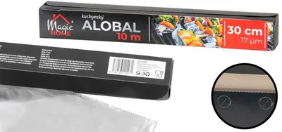 Produktbild von Alufolie MagicHome, 30 cm, L-10 m, 17 µm, Aluminium