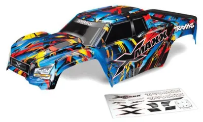 Immagine prodotto di Traxxas Karo X-Maxx Rock n' Roll (verniciato + adesivo) con portellone posteriore