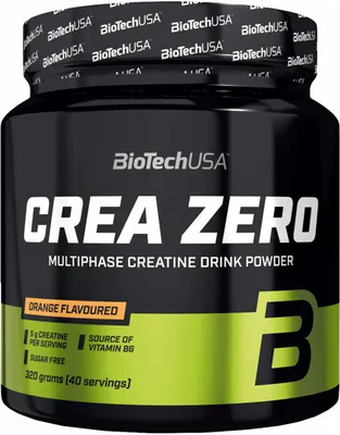 Obrázek produktu pro BioTechUSA Crea Zero, Sportovní nápoj, Instantní nápoj, Prášek, 1 kusů, Oranžová, 300 ml