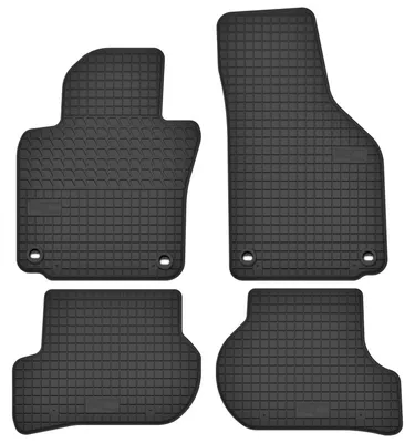 Zdjęcie produktu dla Dywaniki gumowe do Volkswagen Golf V 2003-2008 (hatchback/kombi) – 4 szt., czarne, dopasowane – Wielganizator SolidTread