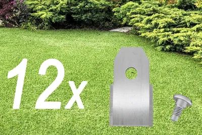 Immagine prodotto di 12x Lame per robot tagliaerba | Lame per Husqvarna Automower | Gardena Sileno
