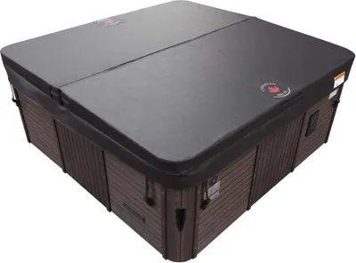 Produktbild von Canadian Spa Toronto Whirlpool-Isolierabdeckung, Kaffeebraun, wasserdicht, UV-beständig, 10 cm Radius