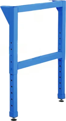 Produktbild von Höhenverstellbarer Vierkantrohr-Fuß für Werkbank Rhino | HxT 60-100x70cm | Komplett verschweißt & pulverbeschichtet | 1 Stück | Lichtblau
