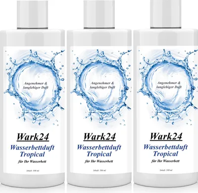 Produktbild von Wark24 Wasserbettduft Tropical basierend auf natürlichen Ölen 500ml (3er Pack)