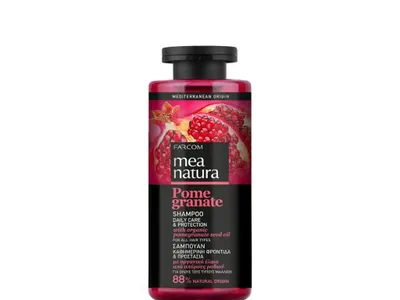 Image de Mea Natura Shampooing Grenade, pour usage quotidien, 300 ml
