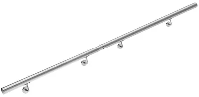 Immagine prodotto di Monzana corrimano acciaio inox V2A ringhiera scale ingresso giardino 200cm passamano esterni interni fissaggio a parete