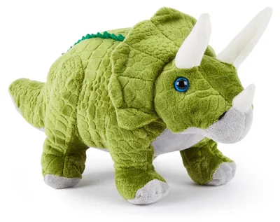 Image de Zappi Co - Peluche douce pour enfants, animal en peluche - Fait partie de la collection "Animaux de la savane", idéale pour les enfants (30 cm) - Tricératops