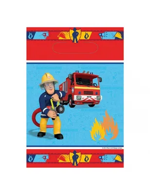 Productafbeelding van Fireman Sam Uitdeelzakjes 23x16cm 8 stuks