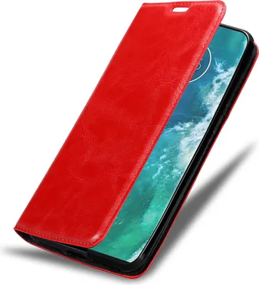 Immagine prodotto di Cadorabo custodia per Motorola EDGE+ custodia protettiva in rosso per cellulare custodia cover chiusura magnetica