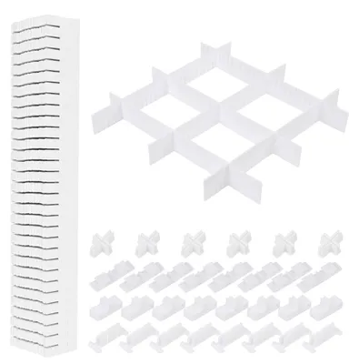 Zdjęcie produktu dla Regulowany organizer do przechowywania w szufladach, 40 sztuk, wymiary 40,5 x 5 cm