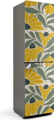 Zdjęcie produktu dla Rustykalny piknik - Naklejka na lodówkę - Naklejka na lodówkę - Dekoracja lodówki - Samoprzylepna folia na lodówkę - Dekoracja kuchni - 60x205 cm