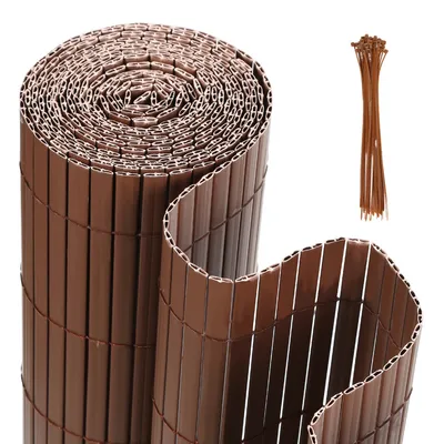 Produktbild von Yakimz Sichtschutzmatte PVC Sichtschutz Garten Sichtschutzzaun Balkon Zaun Windschutz Balkonverkleidung Braun 180x1000cm