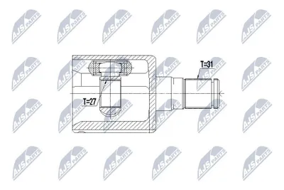 Produktbild von NTY Gelenksatz Antriebswelle Vorne Links für VOLVO V70 III (135) NPW-VV-076