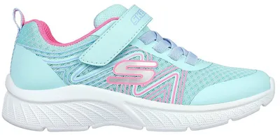 Produktbild von Skechers Microspec Plus Swirl Sweet Aqua Synthetic/Pink Trim Größe EU 29
