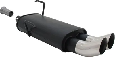 Obrázek produktu pro Novus sportovní zadní tlumič výfuku pro Peugeot 206 2 x 76 mm DTM