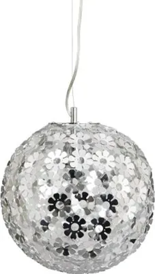 Produktbild von Ranex 6000.327 Hängeleuchte Aster, 30cm, Metall, Flexible Halterung, Silber, Silber, Aluminium, IP20, E27