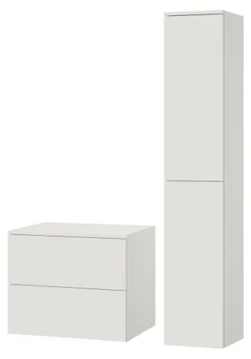 Zdjęcie produktu dla Zestaw łazienkowy szafka + słupek Color Biały (2S 60 + 2D 160)