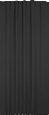 Produktbild von Verdunkelungsvorhang Kräuselband 140 x 245 cm Schwarz Vorhang blickdicht abdunkelnd Gardine wärmeisolierend