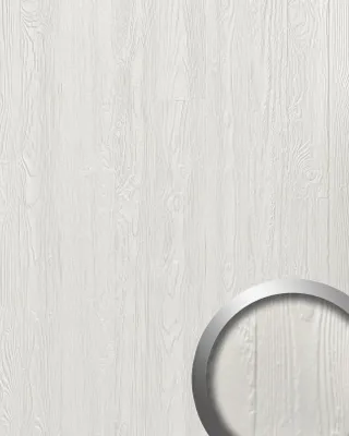Produktbild von WallFace 24950 DAKOTA Snow White Wandverkleidung mit Natur Einrichtungs matt weiß 2,6 m2