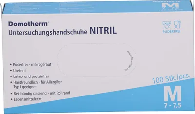 Produktbild von Domotherm Untersuchungshandschuhe Nitril M, 100 St HAS