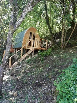 Productafbeelding van Camping, stacaravan, houten hut, natuurhuisje, recreatiewoning, kampeerhut