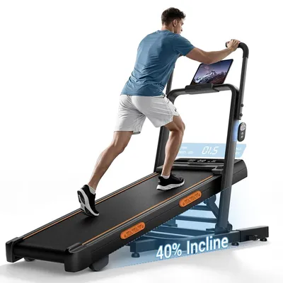 Image de Tapis de course pliable pour la maison - Inclinaison de 0 à 40 % - Moteur 3,0 CV - Charge max 159 kg