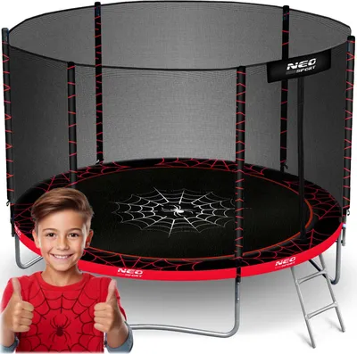 Produktbild von 6ft/183cm Gartentrampolin mit Außennetz und Leiter Neo-Sport