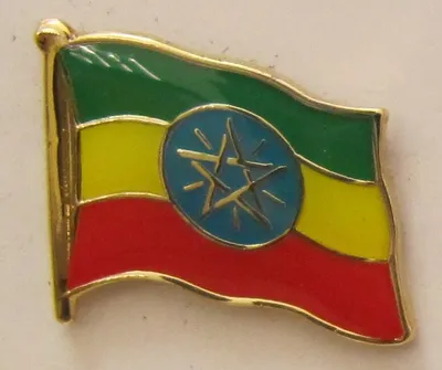 Produktbild von Aethiopien Pin Anstecker Flagge Fahne Nationalflagge