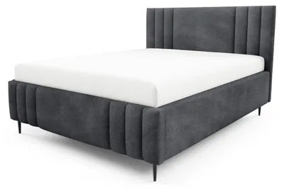 Productafbeelding van Gestoffeerd bed met opbergruimte Falda Grafietschaduw 160 × 200 cm