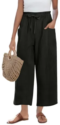 Produktbild von InfiniZer 7/8 Hose Damen Sommer, Culotte Damen Sommer mit Taschen, Leicht und At