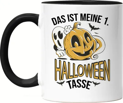 Produktbild von Das Ist Meine 1. Halloween Tasse Tasse Schwarz Geister Gespenster Spooky Treak Or Treat Oktober Kürbis Kürbiskopf