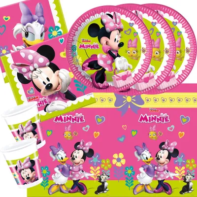 Produktbild von Minnie Maus Happy Helpers Partyset zum Kindergeburtstag