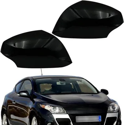 Zdjęcie produktu dla Osłony lusterek do Renault Megane MK3 2008–2016, czarne