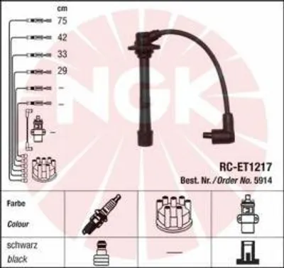 Produktbild von Ngk Zündleitungssatz  5914