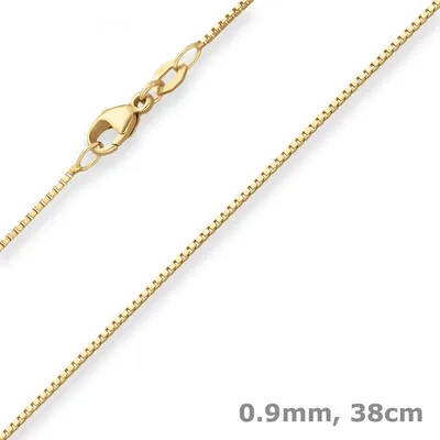 0-9mm-Veneziakette-aus-750-Gelbgold-38cm