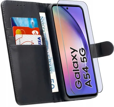 Obrázok produktu pre Puzdro pre Samsung A54 5G | KOŽENÉ Puzdro TOKRA CLASSIC + SKLO
