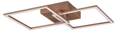 Zdjęcie produktu dla Lampa sufitowa LED TRAIL 20W 3000K 2250lm metal brązowa-odcienie brązu wym:7x70x39cm IP20 RL