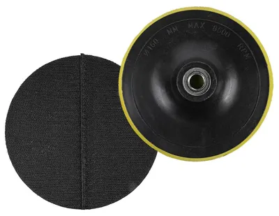 Immagine prodotto di 2 dischi di supporto in velcro da 150 mm con filettatura M14 per levigatrice orbitale