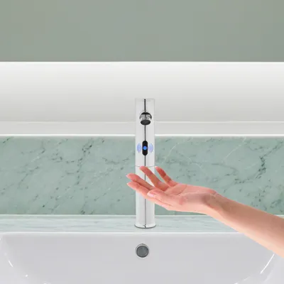 Produktbild von Badarmatur Infrarot Waschtischarmatur  Wasserhahn Bad Armatur Waschbecken  Automatik Küchenarmatur für Bad