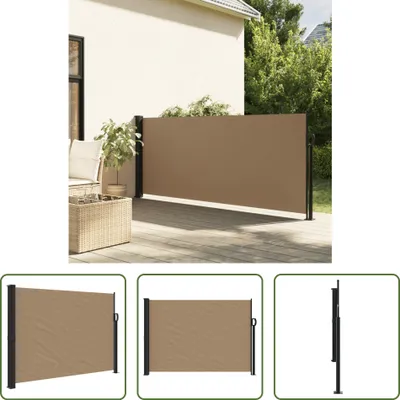Image de The Living Store Store latéral extensible Taupe 140x500 cm