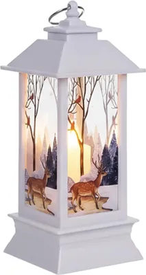 Immagine prodotto di Ruhhy 26753 Lanterna di Natale a LED 12,5 cm, bianca