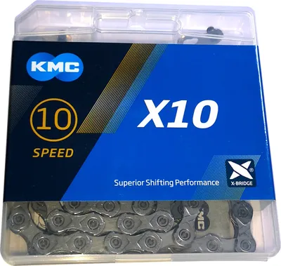 Produktbild von KMC X10 Kette 114 Links 1/2 x 11/128 Grau Fahrradkette 10 Speed Chain