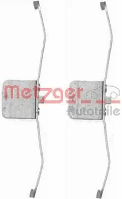 Image de Jeu d'accessoires plaquette de frein à disque METZGER pour AUDI A3 (8P1)