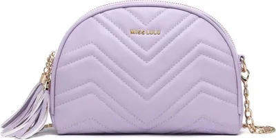 Produktbild von Miss Lulu Damen Umhängetasche Klein Kunstleder Crossbody Bag mit Verstellbarem Gurt