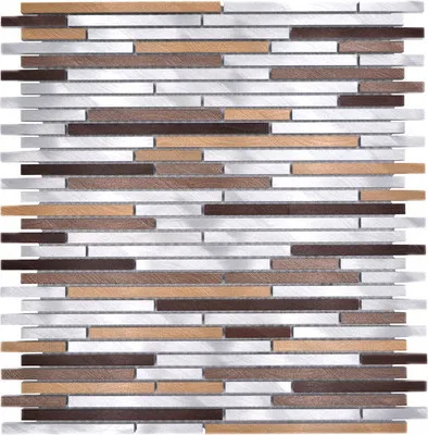 Produktbild von Aluminiummosaik XAM A981 kupfer/silber 29,8x31,8 cm