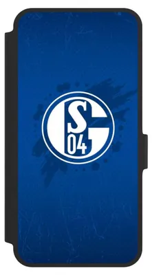 Produktbild von NIVOCASE Klapphülle für Samsung Galaxy A36 5G  Handyhülle aus Kunst Leder NIVOflip schwarz FC Schalke 04 Offizielles Lizenzprodukt Schalke 04