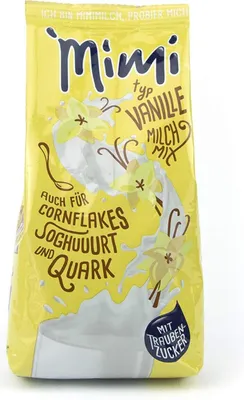 Produktbild von Mimi Milchmix Vanille Getränkepulver, 400g in warmer kalter Milch löslich