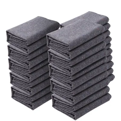 Obrázek produktu pro 12x - Stěhovací deky 1829x1372mm - Recyklované bavlněné deky na nábytek - Úložné deky - Stěhovací deky - Přepravní deky - Balicí deky na nábytek - Balicí deky - Ochrana nábytku