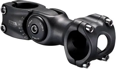 Immagine prodotto di UNO 0°/ 60° Attacco manubrio bicicletta Grado regolabile - 110mm Nero